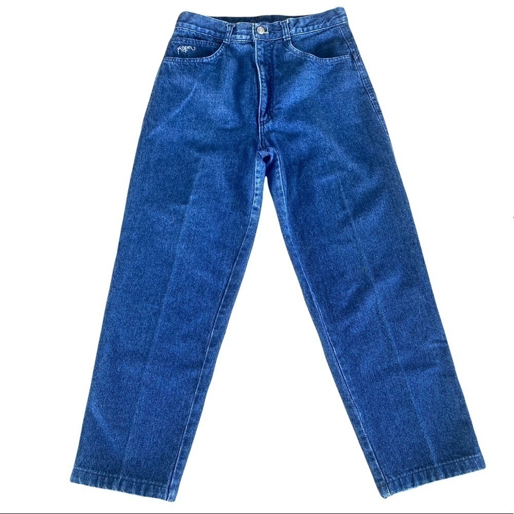 VTG Roper 90s Bow Bareback Western Jean Size 29 High Waist Tapered Fit USA